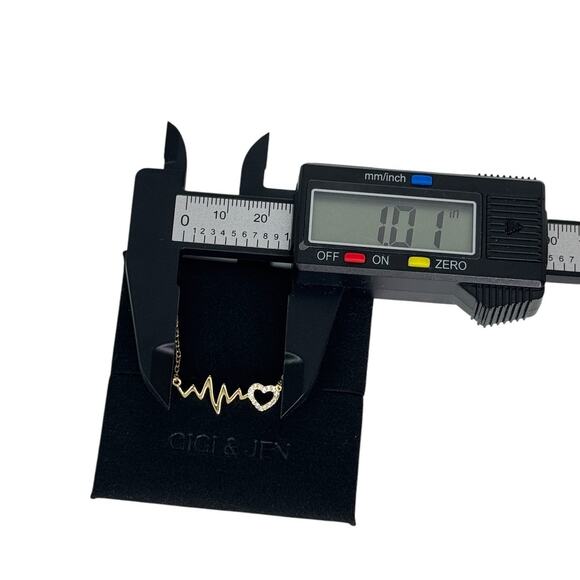 Heartbeat Necklace Gold tone - Picture 2 of 5